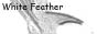 White Feather Small Banner 2