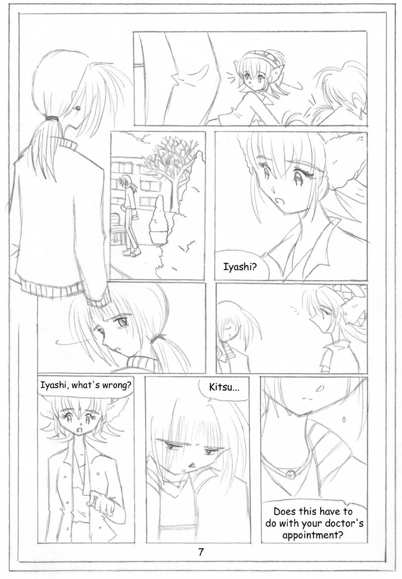 Page Seven: Kitsu notices Iyashi's leaving